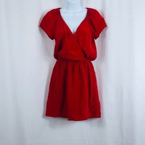 Rory Beca Silk faux wrap minidress XS